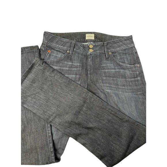 HUDSON Beth Mid-Rise Baby Bootcut Jean Size 31 Women's Distressed Blue Size 12 - Picture 6 of 13